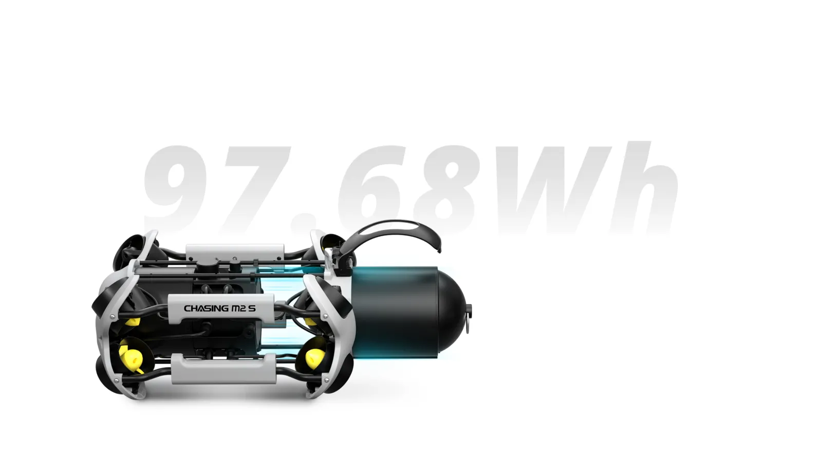 CHASING M2 S med batteriet delvis utdraget